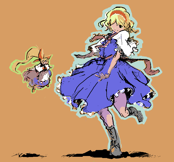 alice margatroid and shanghai doll (touhou) drawn by umigarasu_(coolier)