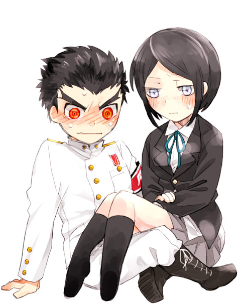 ikusaba mukuro and ishimaru kiyotaka (danganronpa and 1 more) drawn by smkdss