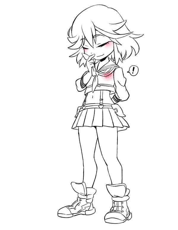matoi ryuuko (kill la kill) drawn by o-nashi_neko