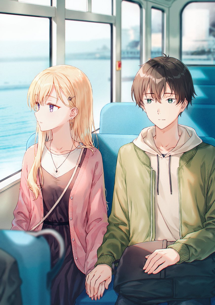 ayase saki and asamura yuuta (gimai seikatsu) drawn by hiten_(hitenkei)