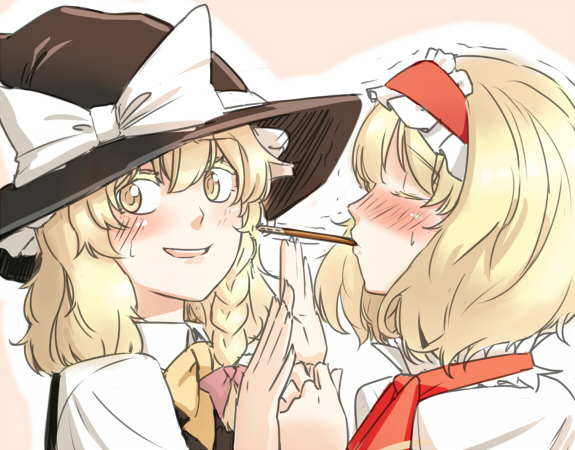 kirisame marisa and alice margatroid (touhou) drawn by shino_(r_shughart)