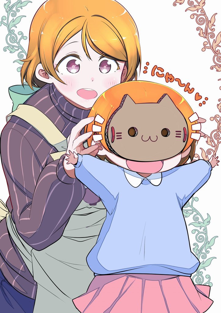 hoshizora rin and koizumi hanayo (love live! and 1 more) drawn by repunit