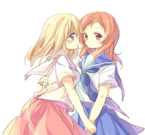 takei hisa and fukuji mihoko (saki) drawn by pf