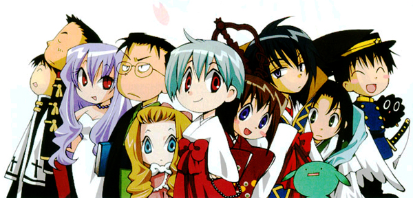haruka, youko, ichinomiya kantarou, muu-chan, sugino, and 7 more (tactics) drawn by kinoshita_sakura