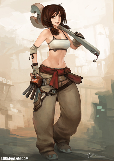 keiko kirin (dark and day) drawn by lokman_lam
