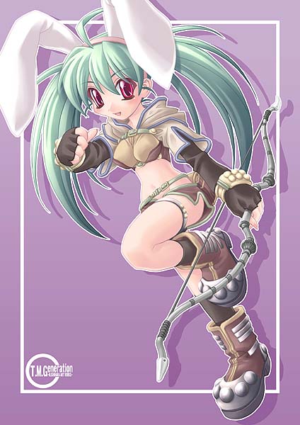 hunter and memeko (ragnarok online and 1 more) drawn by ishihara_masumi