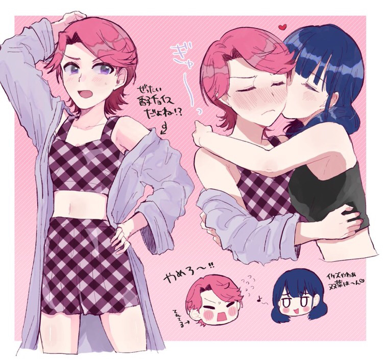 hanayagi kaoruko and isurugi futaba (shoujo kageki revue starlight) drawn by simozuru