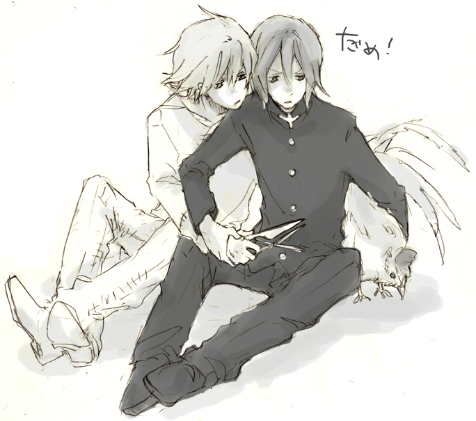 franken stein and spirit albarn (soul eater) drawn by katsura_miya