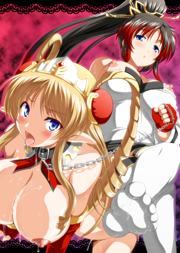 nanbu kaguya and neige hausen (super robot wars and 1 more) drawn by akino_hamo