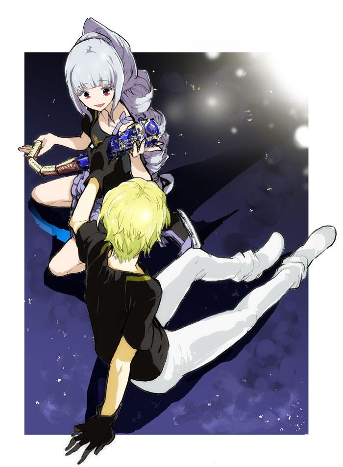 amou june and himuro hijiri (pretty series and 2 more) drawn by enouchi_ai