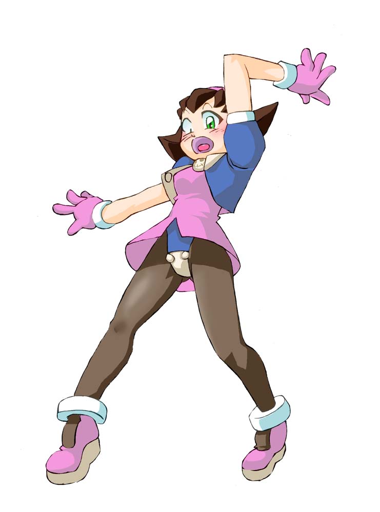 tron bonne (mega man and 4 more) drawn by onnaski