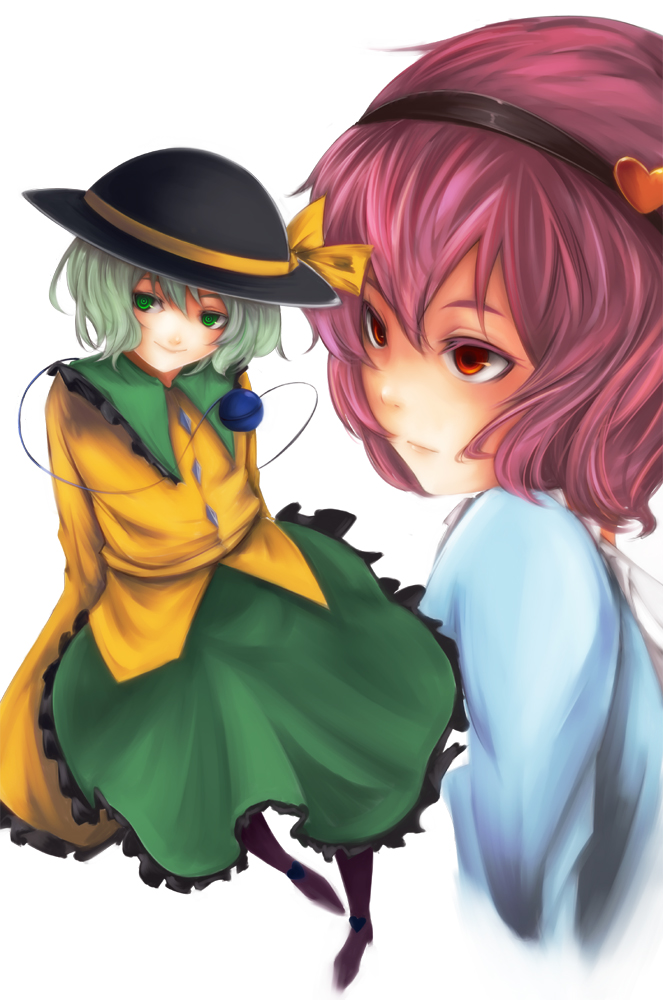 komeiji koishi and komeiji satori (touhou) drawn by kirieppa