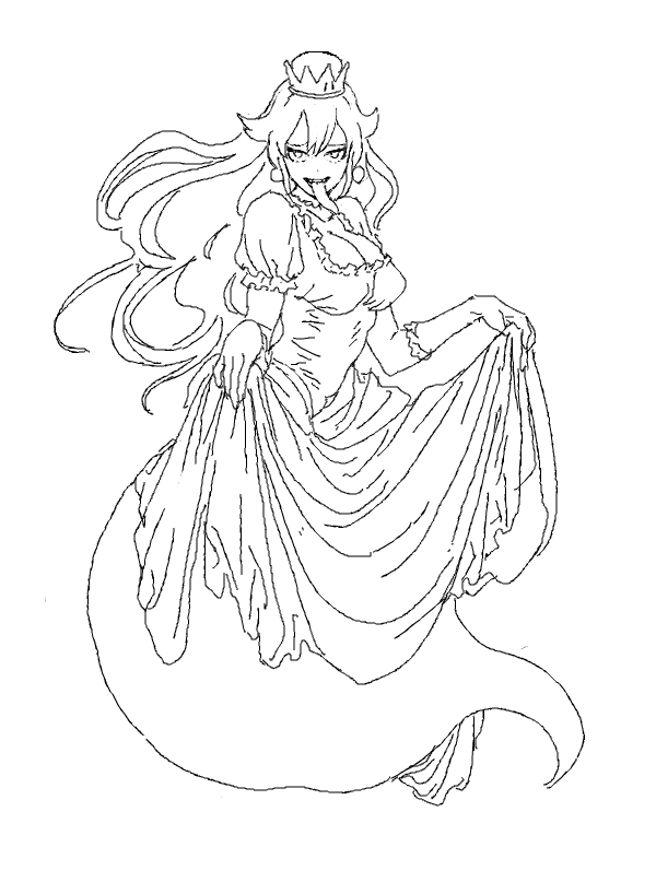 princess king boo (mario and 2 more) drawn by cosmic_bear