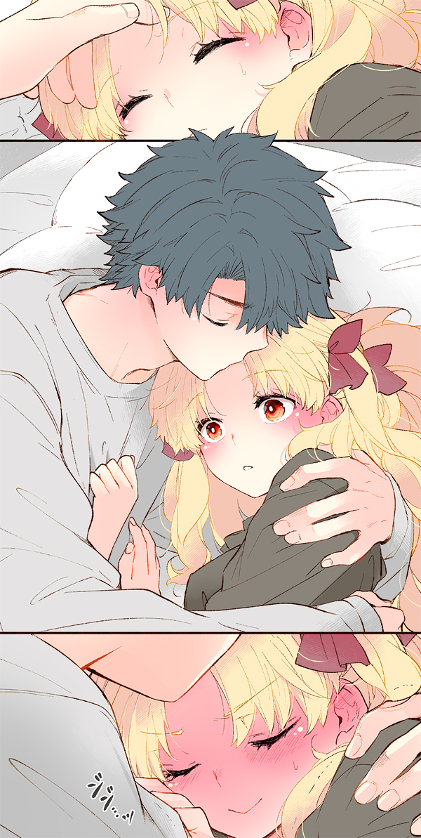 fujimaru ritsuka and ereshkigal (fate and 1 more) drawn by azumi_(myameco)