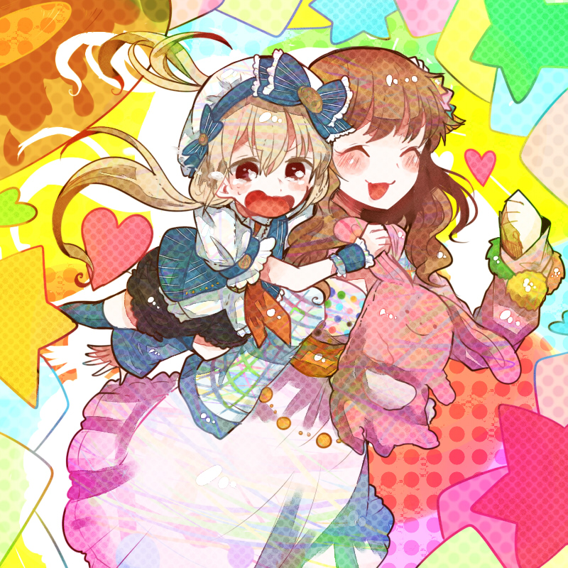 futaba anzu and moroboshi kirari (idolmaster and 1 more) drawn by itomugi-kun