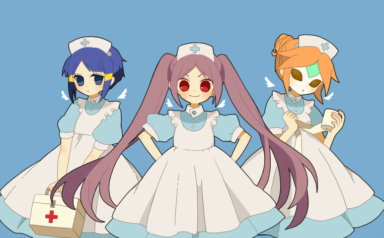 kurakake clara, touchi ai, and kurione yuki (inazuma eleven) drawn by koutyamiruku