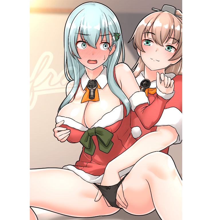 suzuya and kumano (kantai collection) drawn by furaggu_(frag_0416)