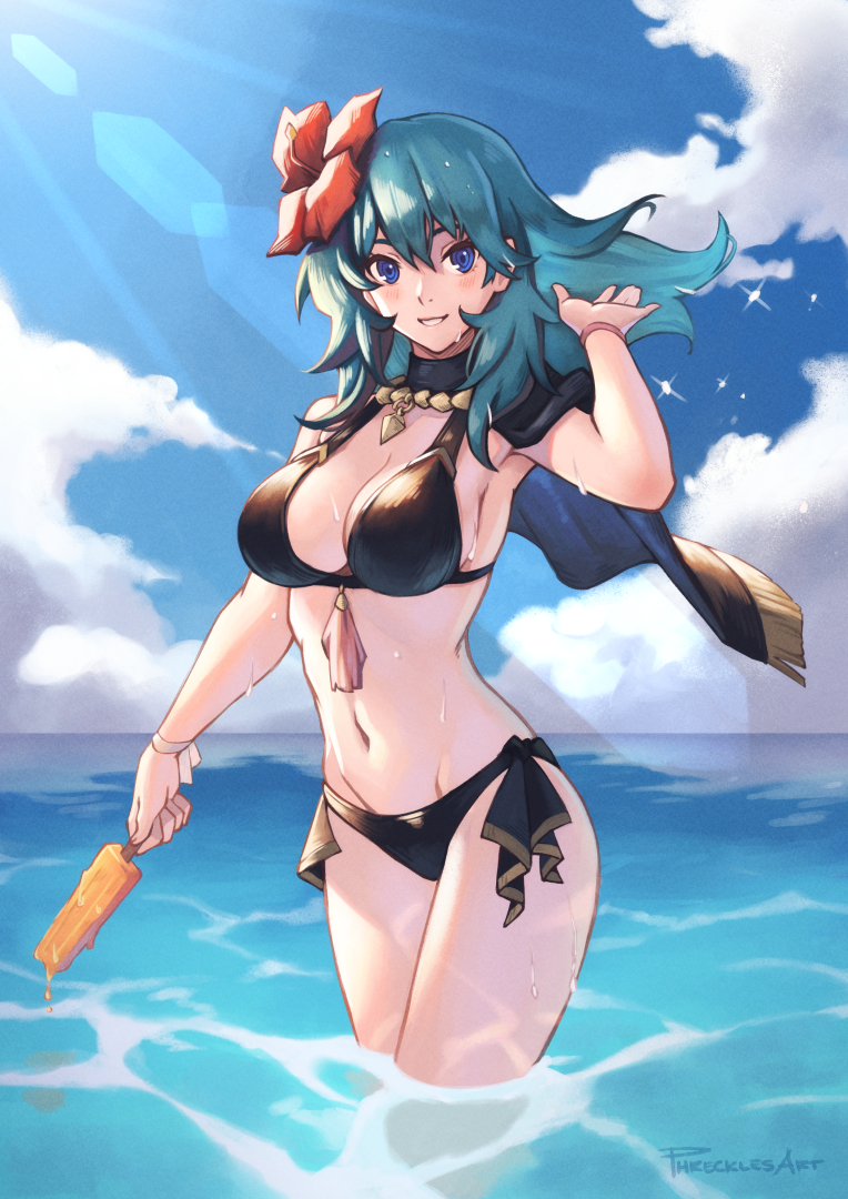 female byleth (fire emblem and 2 more) drawn by phrecklesart
