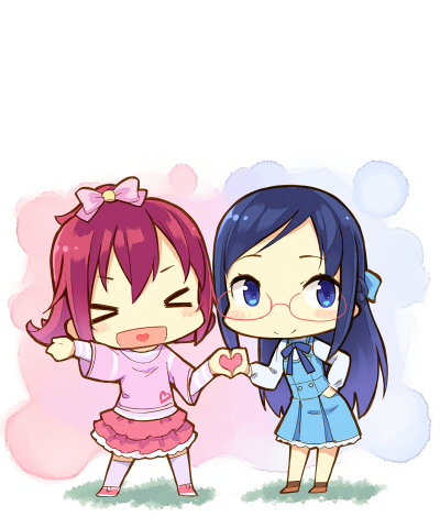 hishikawa rikka and aida mana (precure and 1 more) drawn by kyuri