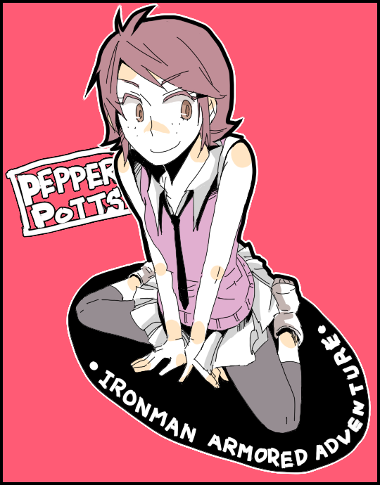 pepper potts (marvel and 1 more) drawn by arata_(star-gazer)