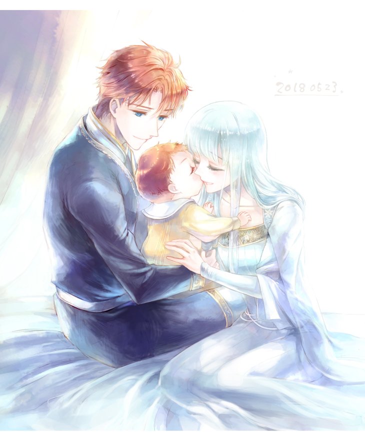roy, eliwood, and ninian (fire emblem and 3 more) drawn by kuzumosu