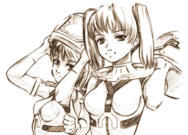 honjou mikaze and kikuhara karin (stratos 4) drawn by takahashi_ren