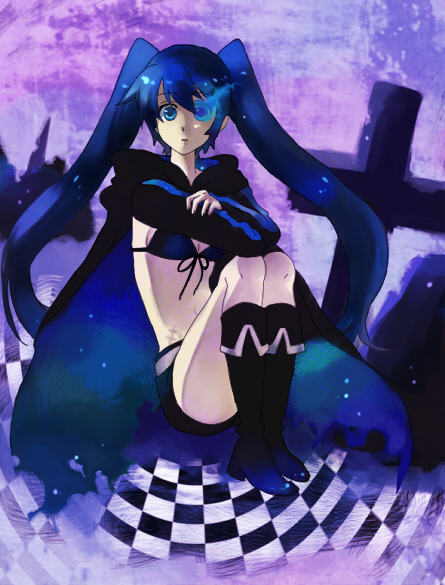 black rock shooter (black rock shooter) drawn by ryoku_(yoridori)