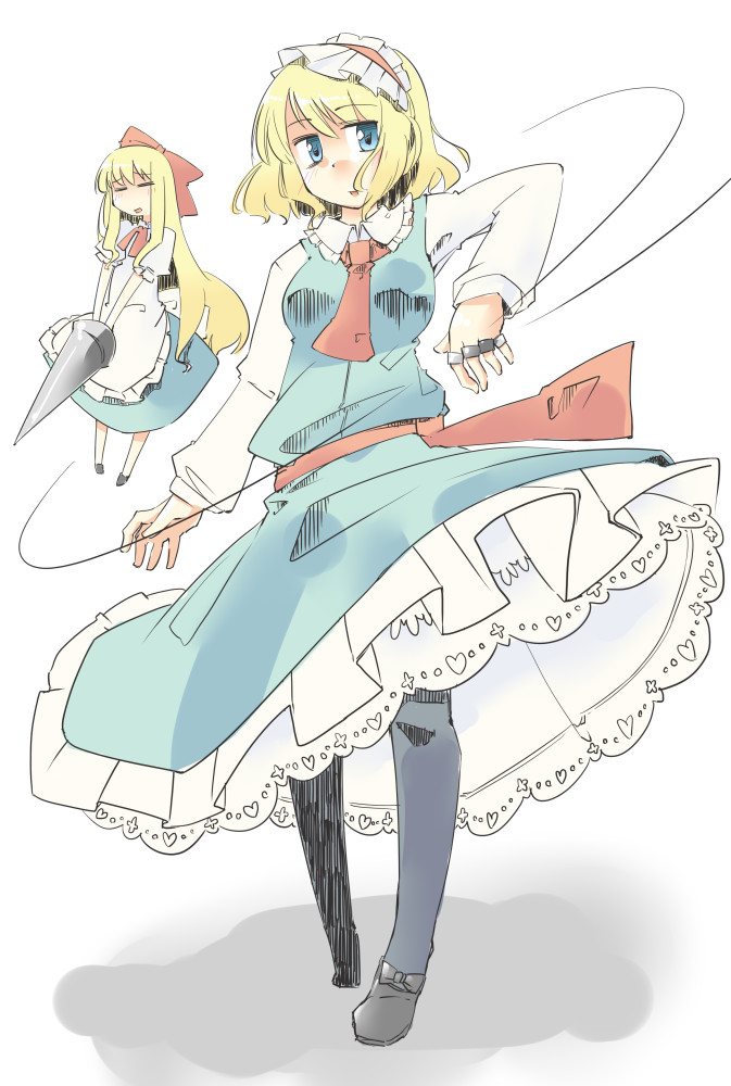 alice margatroid and shanghai doll (touhou) drawn by arnest