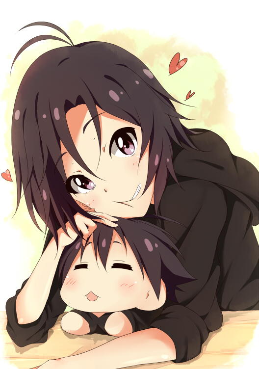 kikuchi makoto and makochii (idolmaster and 1 more) drawn by hitotsuki_nanoka