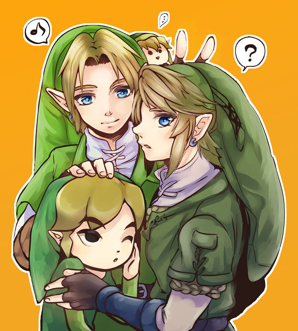link and toon link (the legend of zelda and 3 more) drawn by suzuno_(kazahanasu)