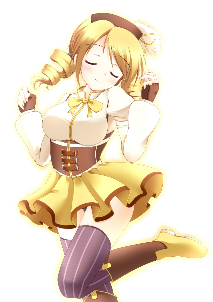 tomoe mami (mahou shoujo madoka magica) drawn by shuri0715
