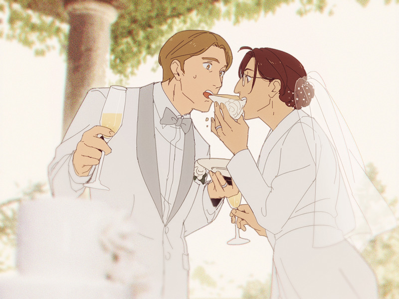hange zoe and moblit berner (shingeki no kyojin) drawn by hanpetos