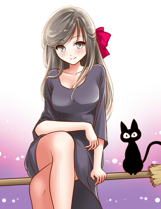 kiki and jiji (majo no takkyuubin) drawn by kurage1