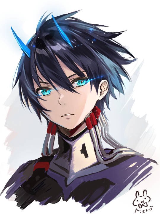 hiro (darling in the franxx) drawn by pierorabu