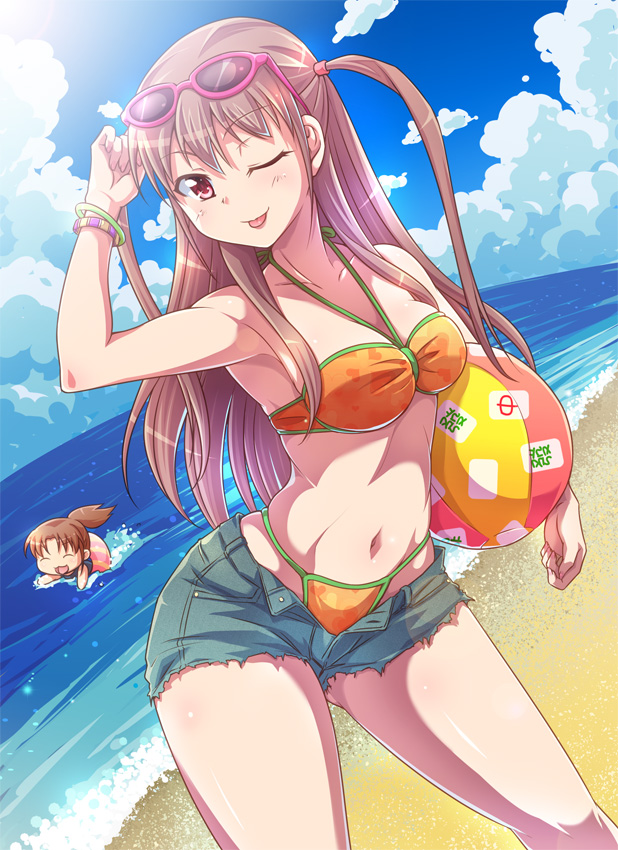 atarashi ako and takakamo shizuno (saki and 1 more) drawn by e20