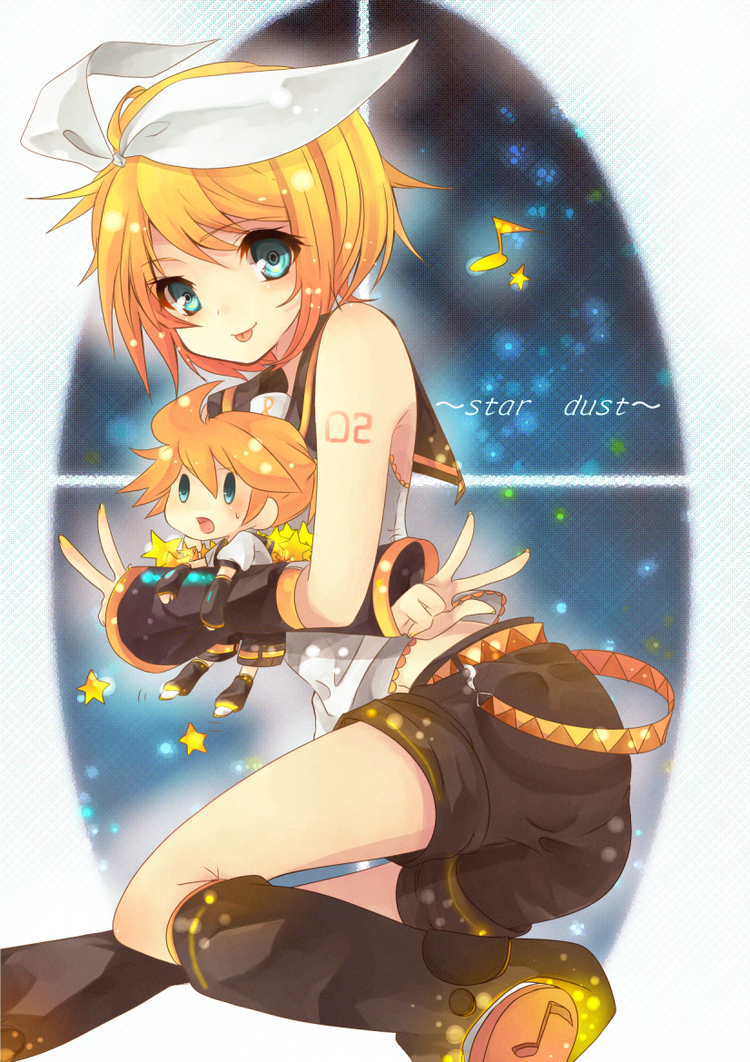 kagamine rin and kagamine len (vocaloid) drawn by hall_jion