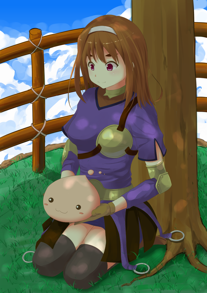 poring and archer (ragnarok online) drawn by kurohachiboku