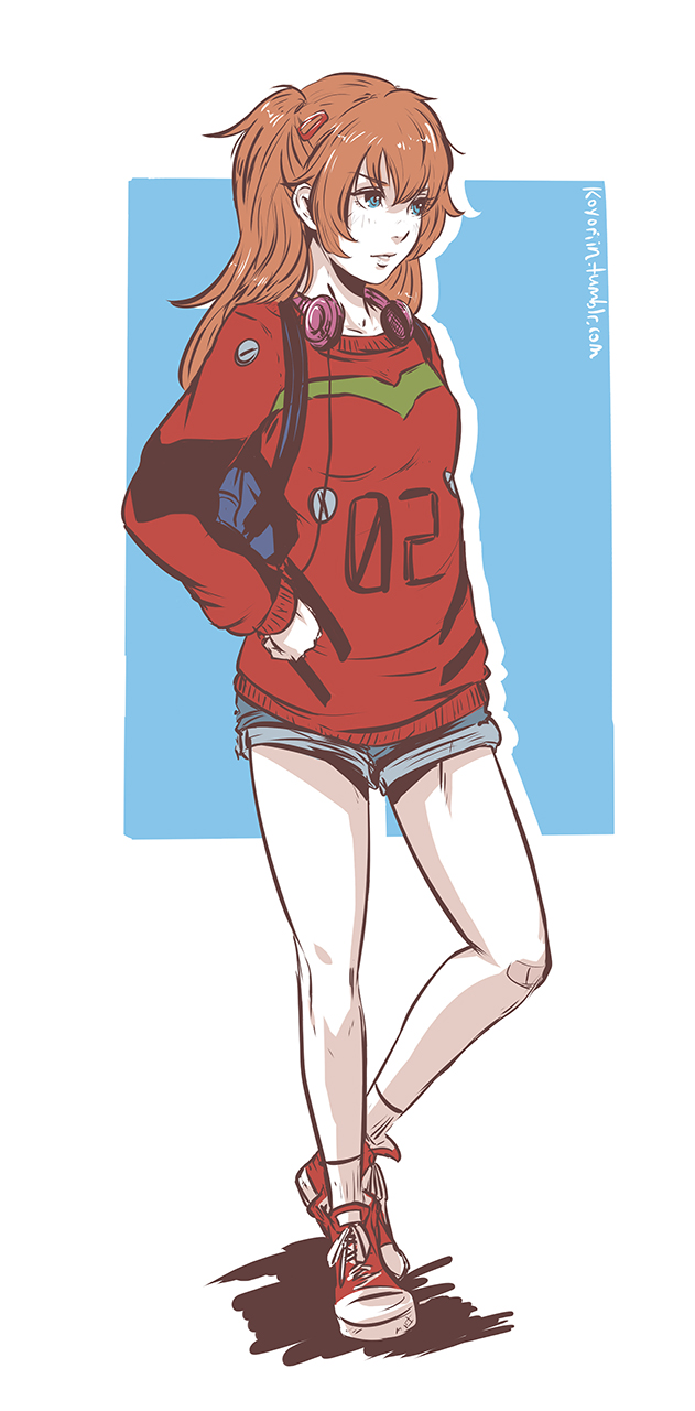 souryuu asuka langley (neon genesis evangelion) drawn by koyorin