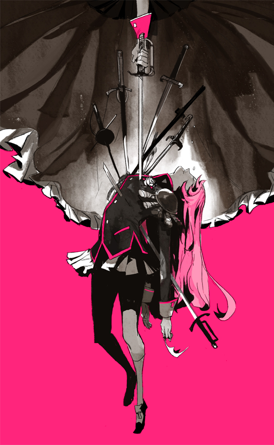 tenjou utena and himemiya anthy (shoujo kakumei utena) drawn by amei_zhao