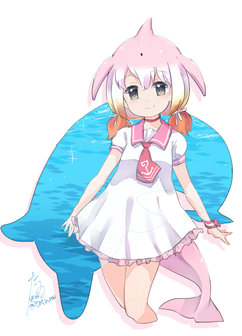 chinese white dolphin (kemono friends) drawn by tatsuno_newo
