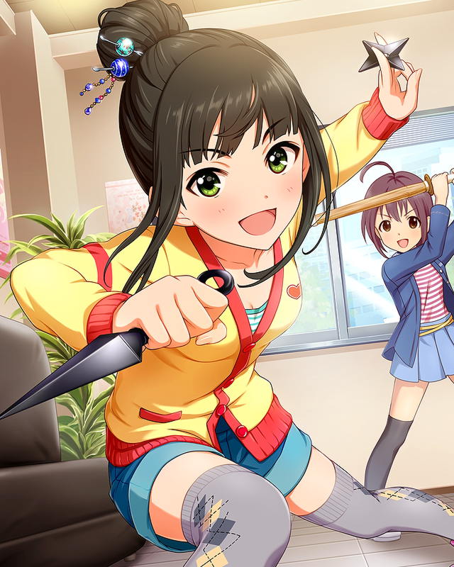 hamaguchi ayame and wakiyama tamami (idolmaster and 1 more)