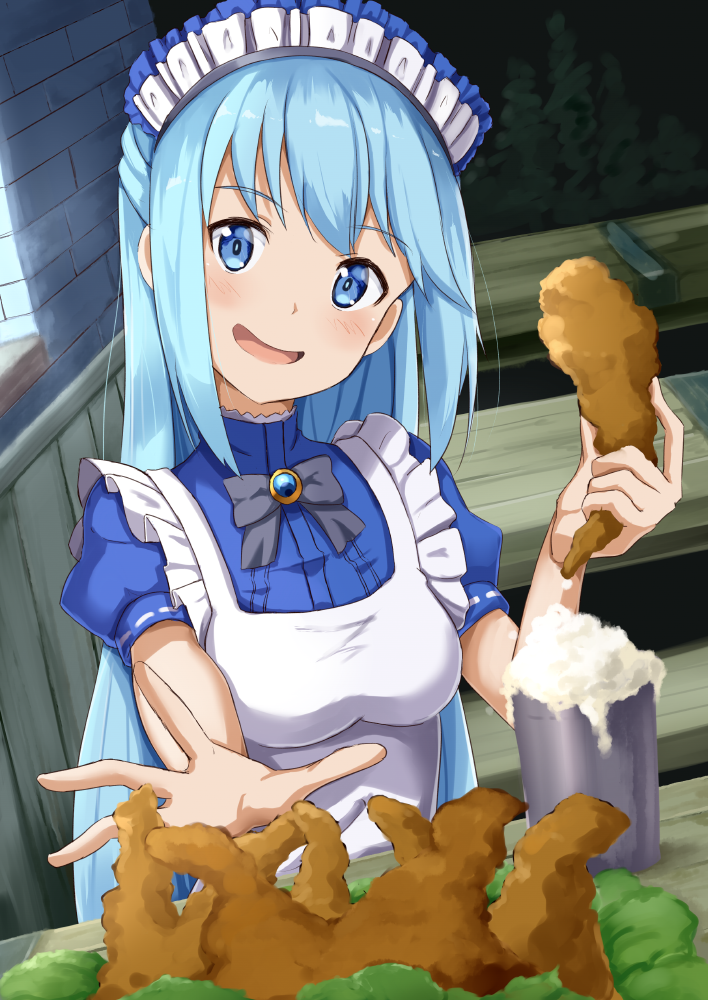 aqua (kono subarashii sekai ni shukufuku wo!) drawn by ame.