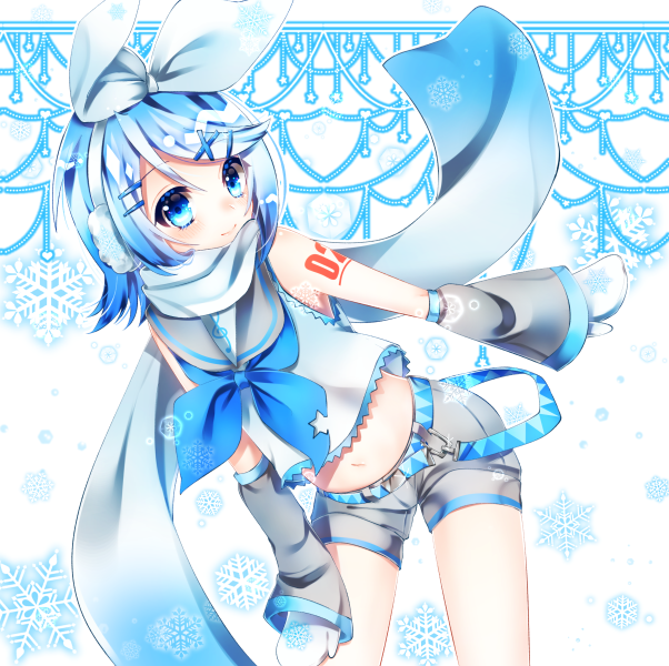 hatsune miku, kagamine rin, yuki miku, and yuki rin (vocaloid) drawn by mangan_pp