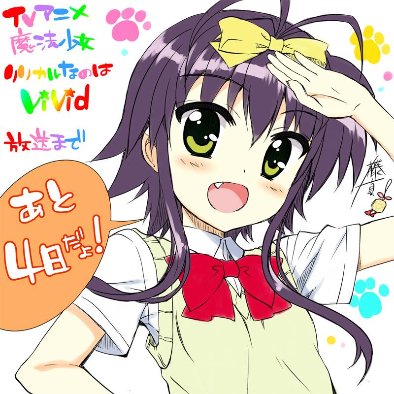 rio wezley and solfege (lyrical nanoha and 1 more) drawn by fujima_takuya