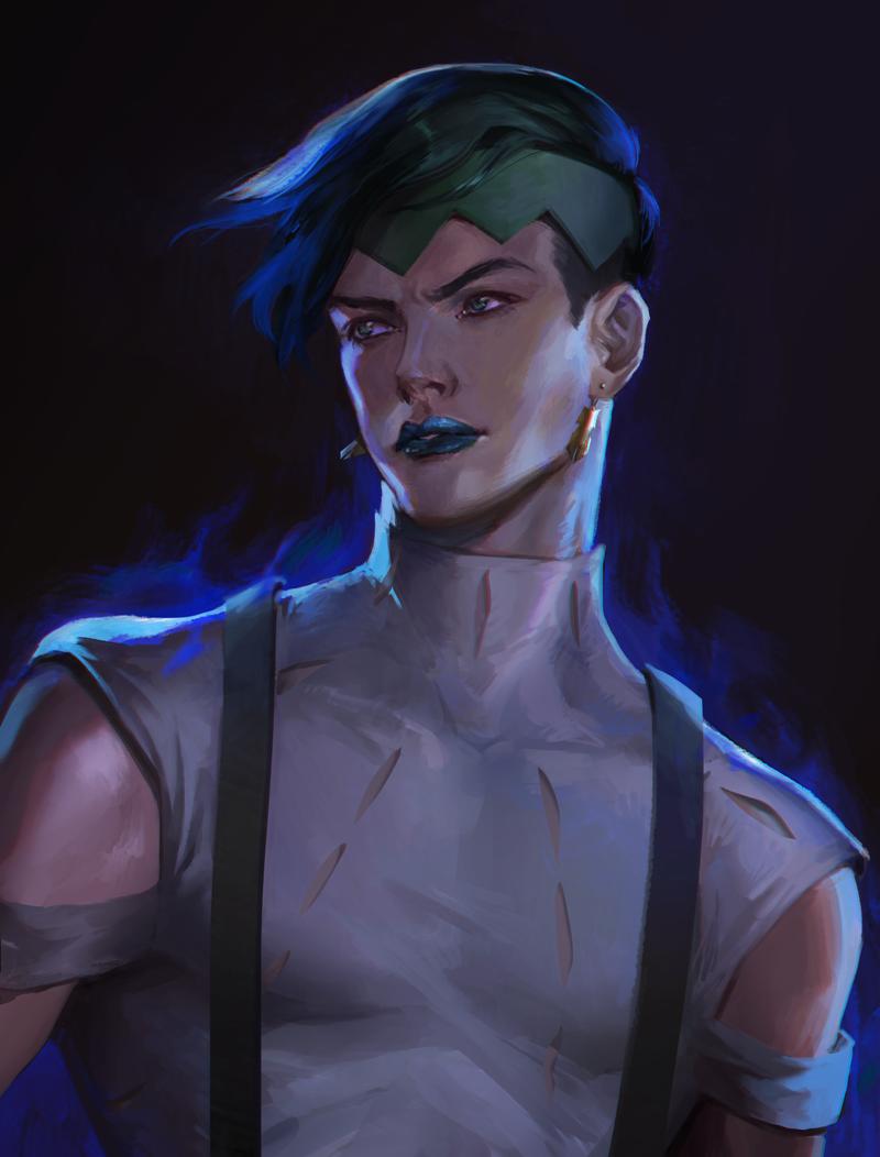 kishibe rohan (jojo no kimyou na bouken and 1 more) drawn by nextoad