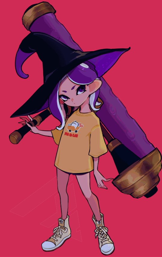 octoling player character and octoling girl (splatoon) drawn by imaikuy0