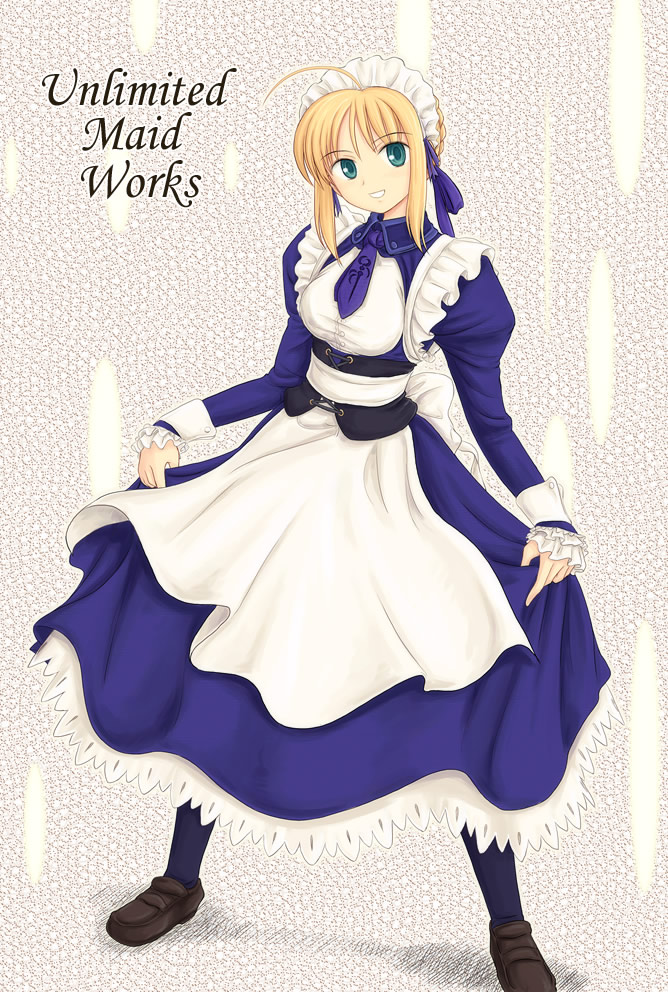 artoria pendragon and saber (fate and 1 more) drawn by ryp