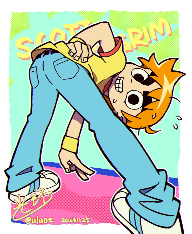 scott pilgrim (scott pilgrim and 1 more) drawn by uluoe
