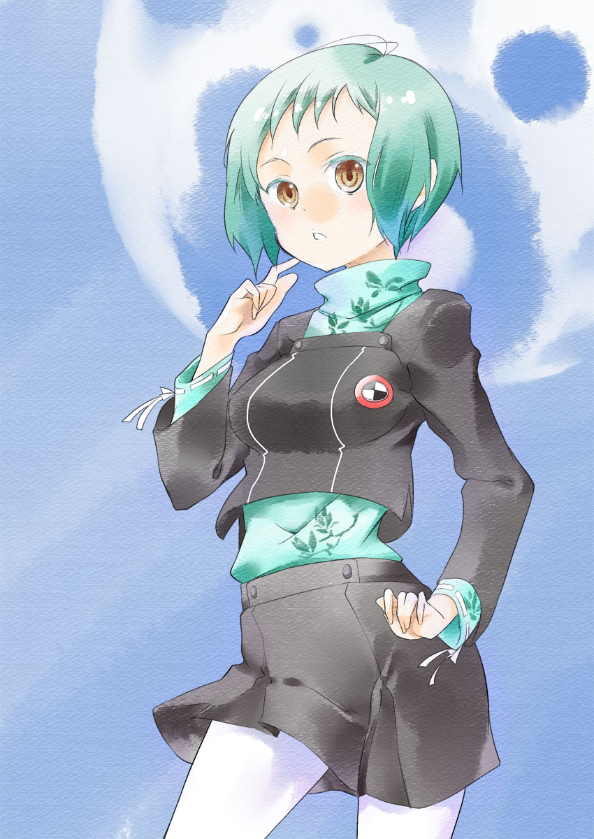 yamagishi fuuka (persona and 1 more) drawn by tsukasa_takashi