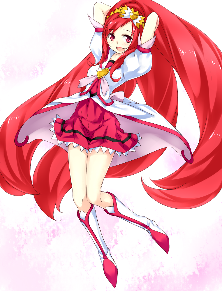 madoka aguri and cure ace (precure and 1 more) drawn by takabow